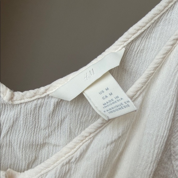 H&M White Button-Front Bodysuit - Picture 2 of 5